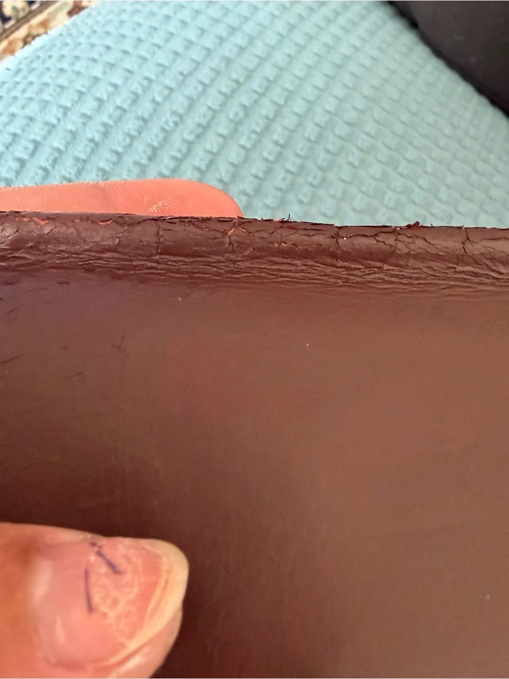 Yves Saint Laurent Men's Burgundy Leather wallet
